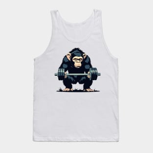 monkey lifting weight Tank Top